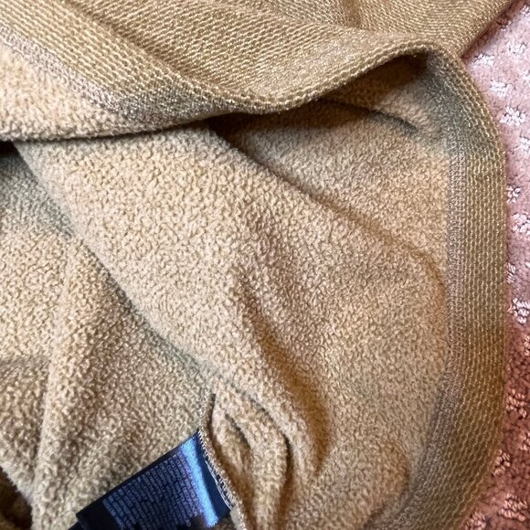 Men's The North Face Textured Cap Rock ¼ Zip Pullover Sweatshirt Jacket L Gold - Picture 10 of 12